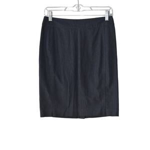 Loft Outlet Denim Blue Pencil Skirt Size 2